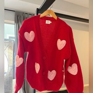 Red Heart cardigan